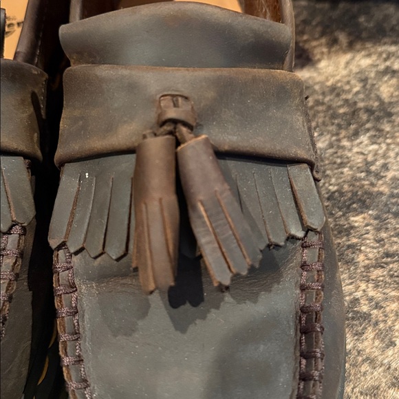 Dr. Martens Brown Loafers with Yellow Stitching main image 6